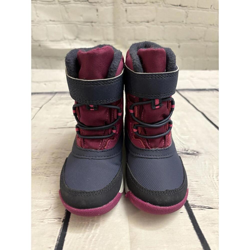 Merrell Snow Boots Toddler Girl’s  Size 5  Berry/Navy  Waterproof Winter
